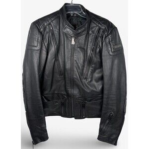 HEIN GERICKE Leather Jacket Lined Vented Vintage Cafe Racer Motorcycle Biker 40